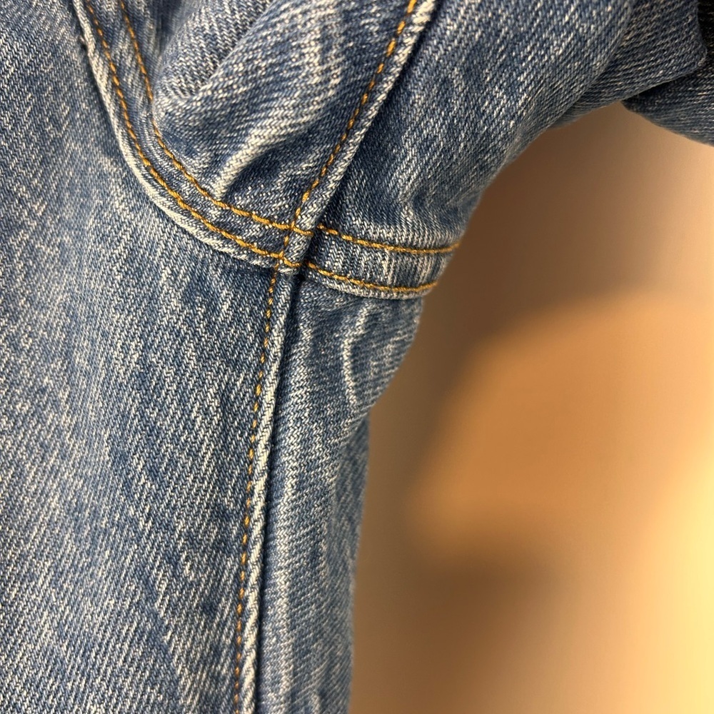 Levi’s Wedgie Icon Jeans 27 High Rise Distressed Straight Leg Denim - Picture 8 of 12